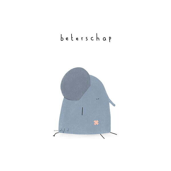 Wenskaart: Beterschap
