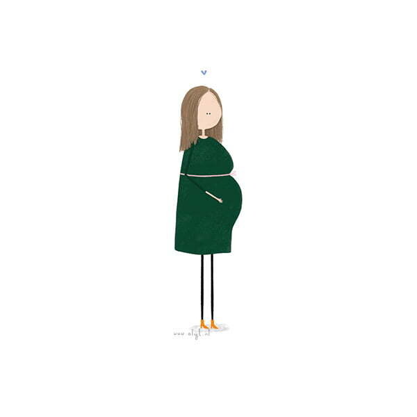 Wenskaart: Mama worden