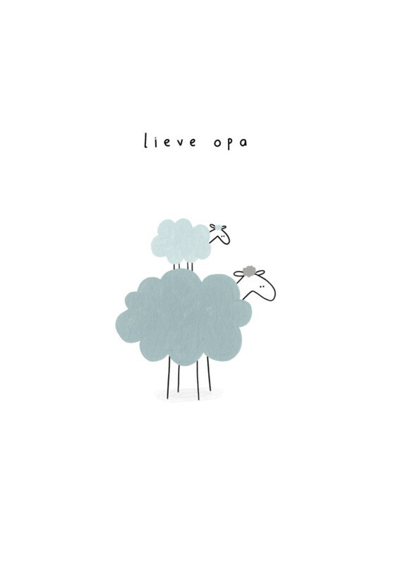Wenskaart Lieve oma - Lieve opa