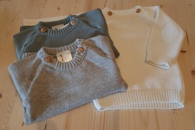 Klein Trui gebreden Wit, Grijs, Roos, Stoon green Klein Trui gebreden Wit, Grijs, Roos, Stoon green