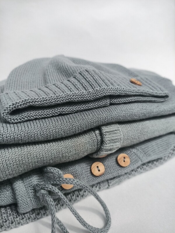 Klein Broek Natural Wit, Stoen green, Grijs, Perzik Pink