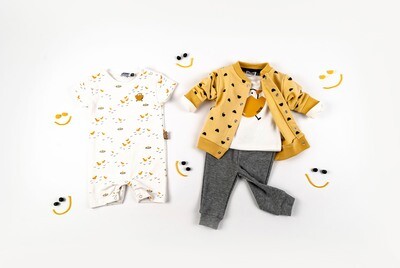 Zero 2 Three Sweatvest gebroken eitjes