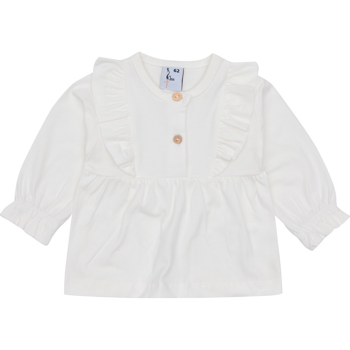 Klein Shirt Ruffle blouse Off White