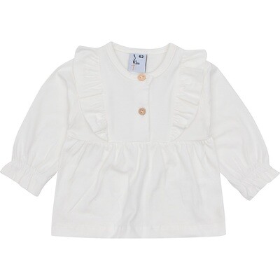 Klein Shirt Ruffle blouse  Off White
