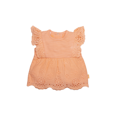 BESS BLOUSE EMBROIDERY-PEACH
