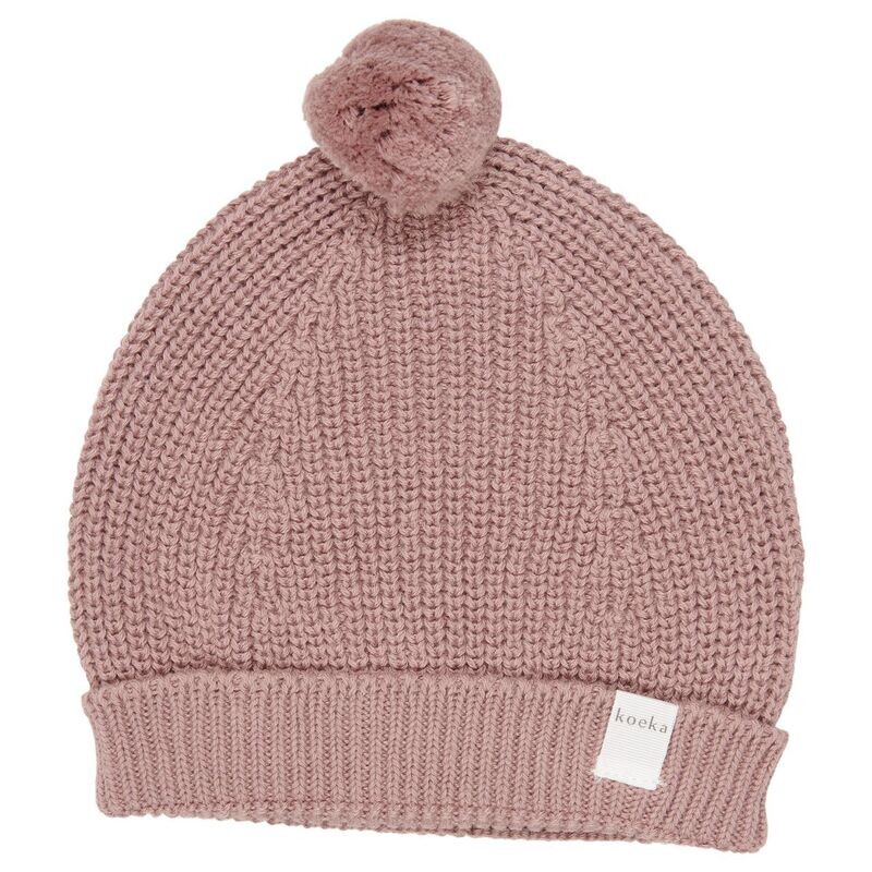 Koeka baby mutsje dinan mauve M