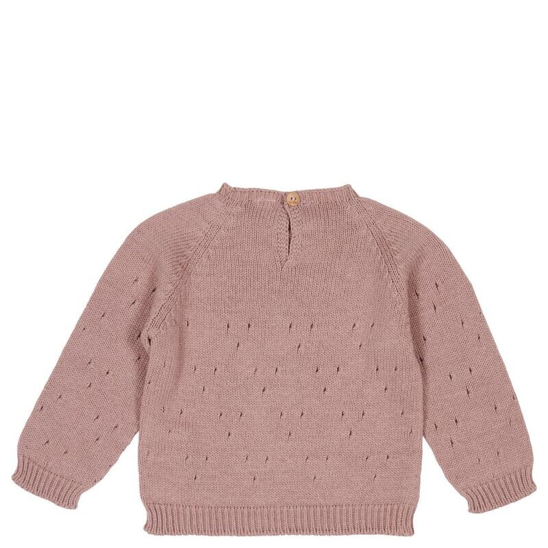 Koeka baby trui ajour dinan mauve 50/56