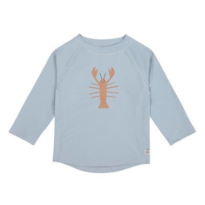Lässig UV-shirt Kinderen Lange Mouw - Lobster, Lichtblauw