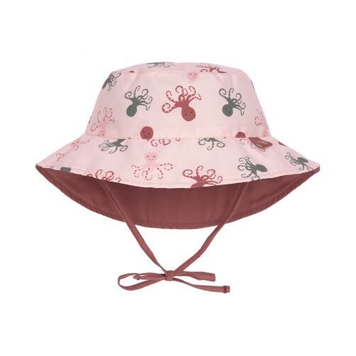 Zonnehoed voor kinderen (UV-bescherming, Rose met inktvissen 19/36m ( laatste stuk )