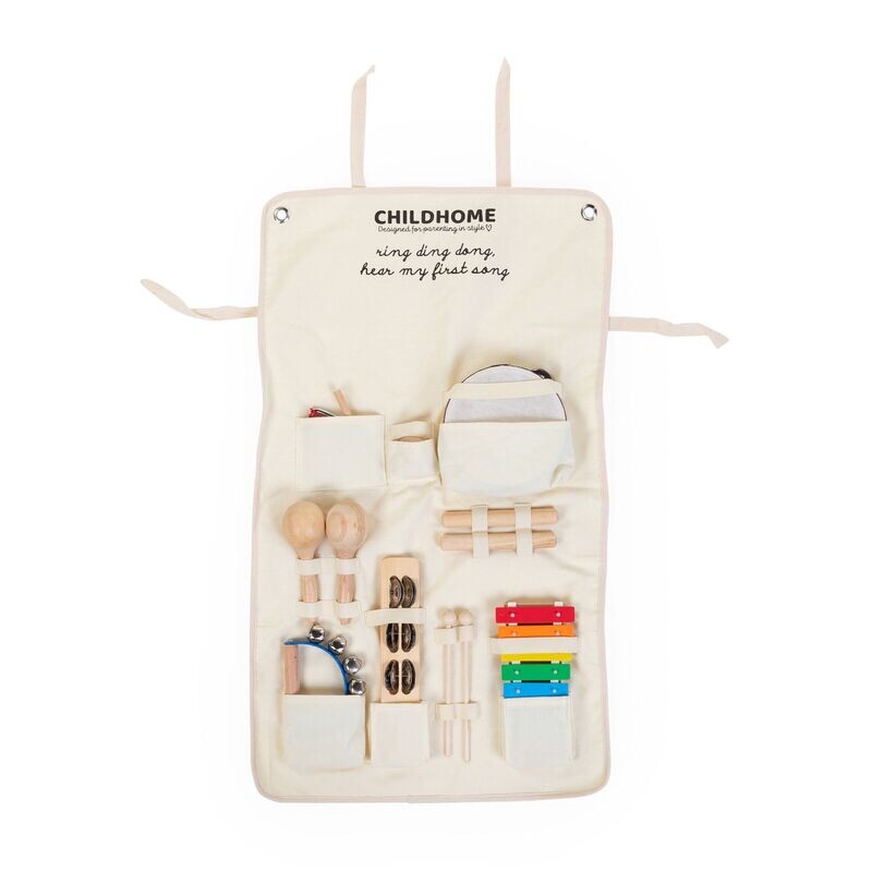 Childhome
MUZIEKSET 8 INSTRUMENTEN + OPVOUWBARE ORGANISER - CANVAS