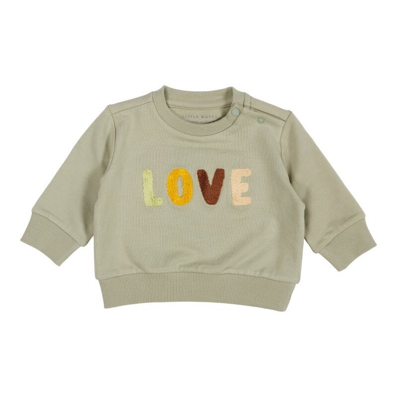 Little Dutch Trui Love Green 80