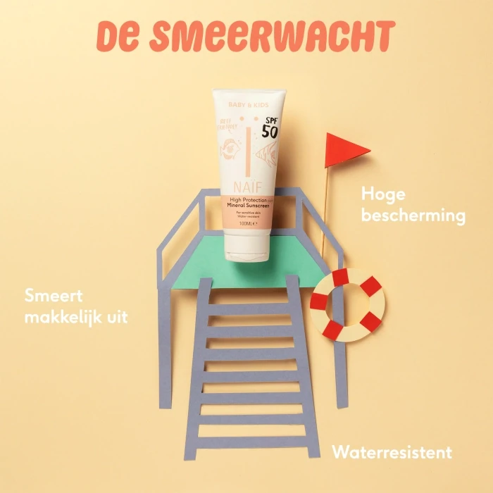 Naif Zonnebrand Crème voor Baby &amp; Kids Factor 50 100ML
