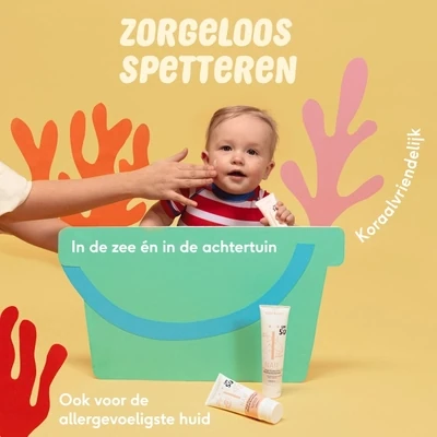 Naif Zonnebrand Crème voor Baby & Kids Factor 50  30ml