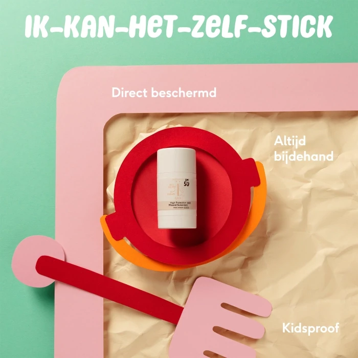 Naif Zonnebrand Stick 0% parfum voor Baby &amp; Kids Factor 50 26GR