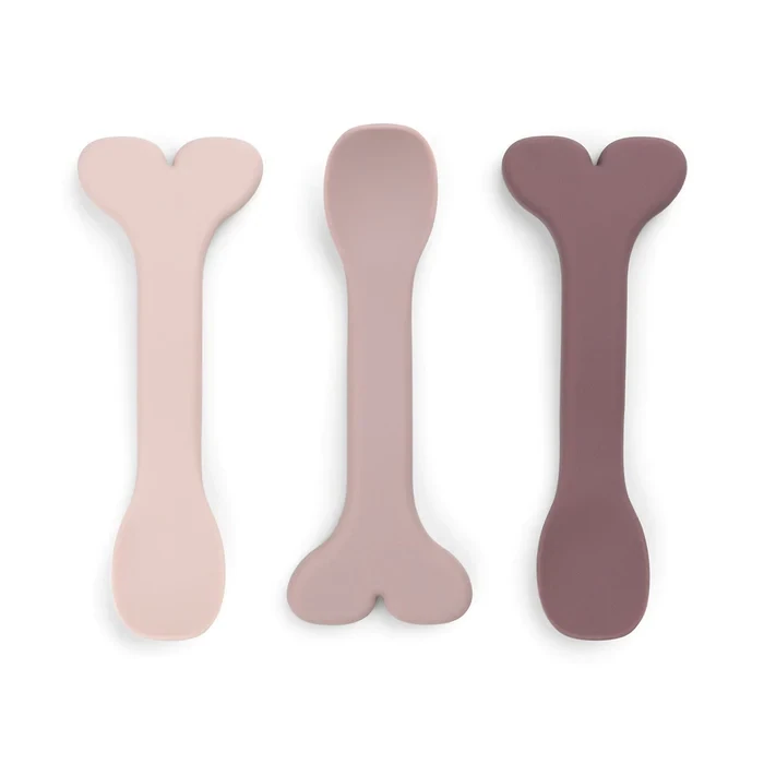 Done by Deer siliconen babylepel 3-pack - wally - poeder