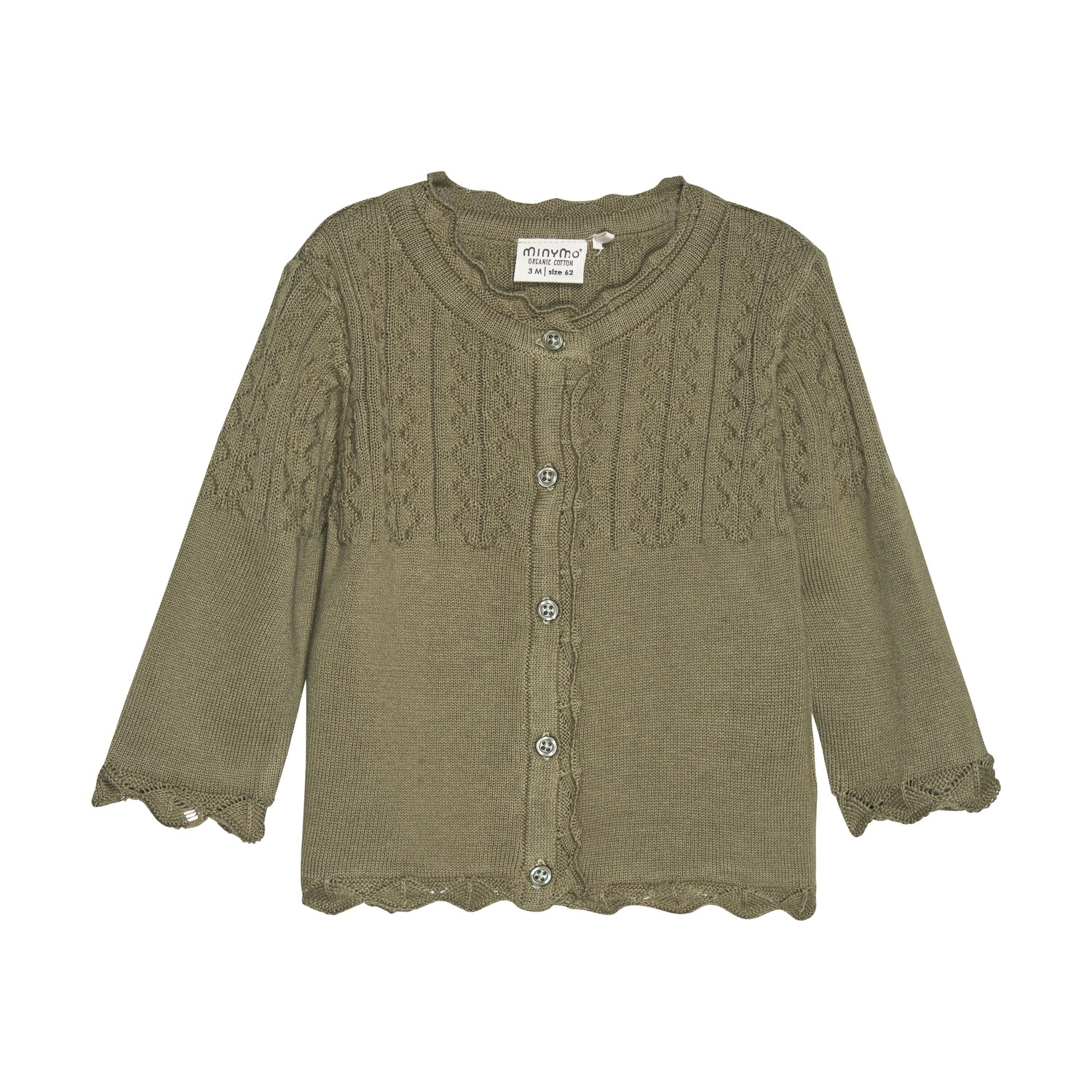 Minymo Cardigan Knit gedroogde kruiden