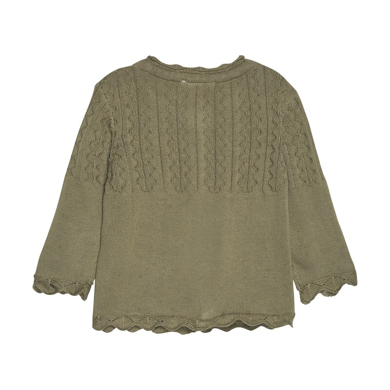 Minymo Cardigan Knit gedroogde kruiden