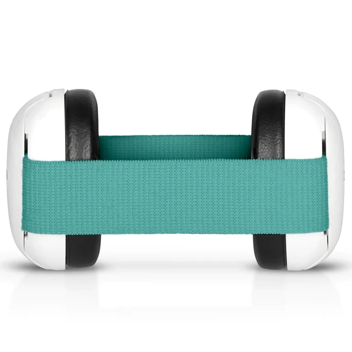 Alecto BV-72 - Earmuffs for babies and toddlers, white/mint green