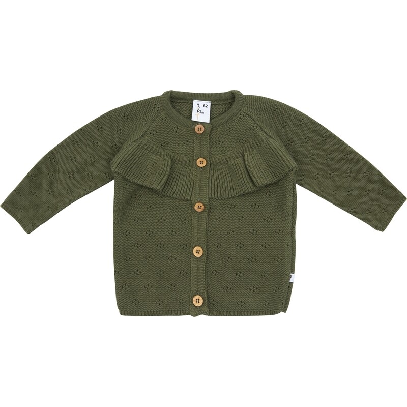 Klein Knit Cardigan Ruffle