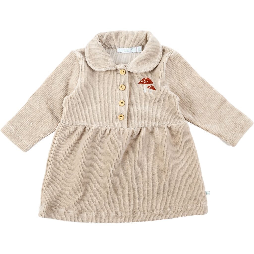 bla bla bla DRESS Beige Paddenstoel