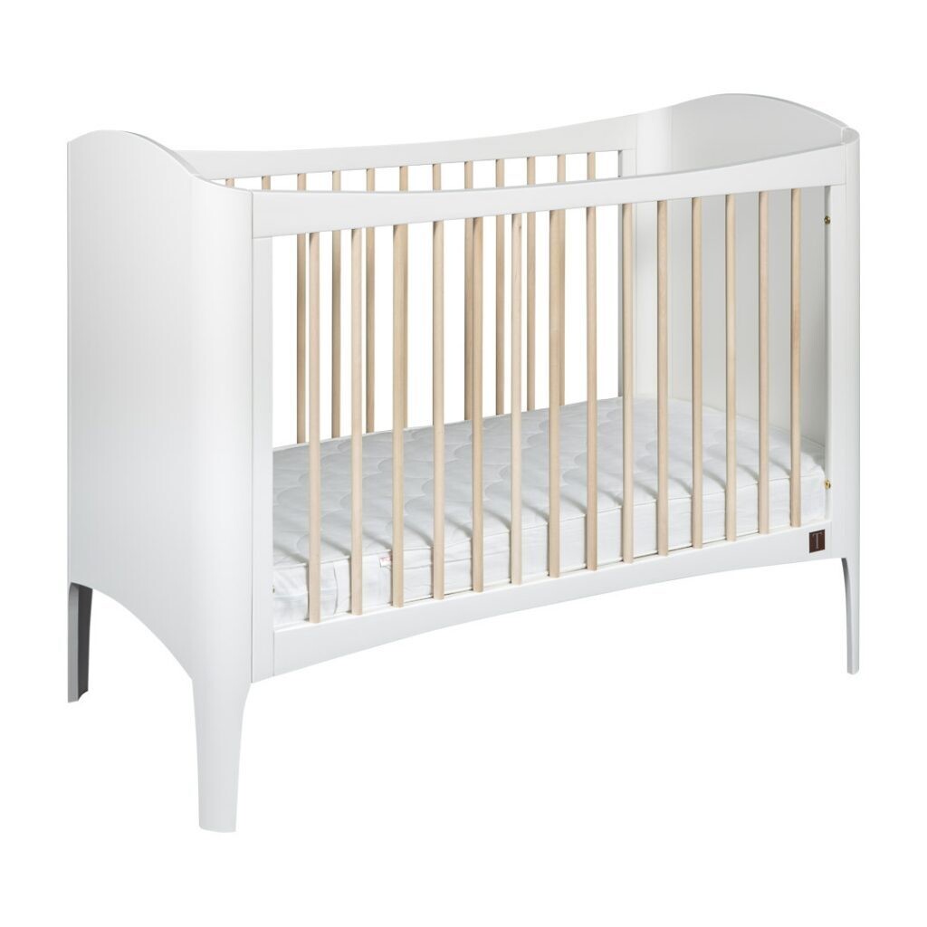 Bed 60x120cm Wave White/Wax