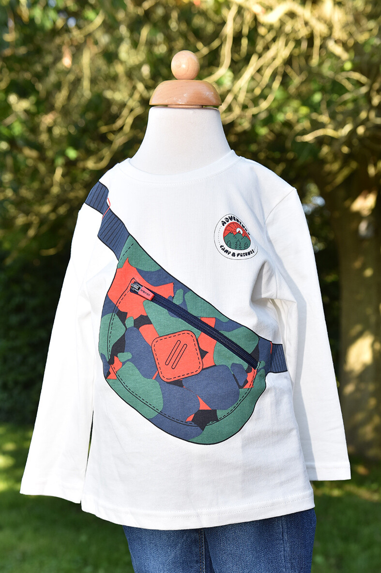 Losan Tshirt met echt zakje vooraan