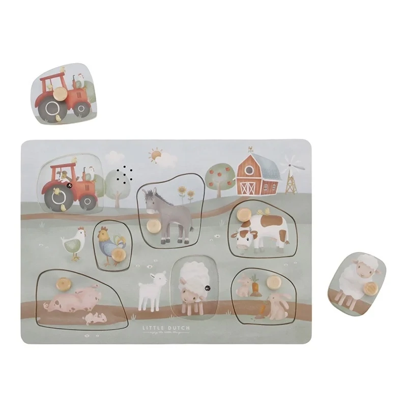 Little Dutch Geluiden puzzel Little Farm FSC