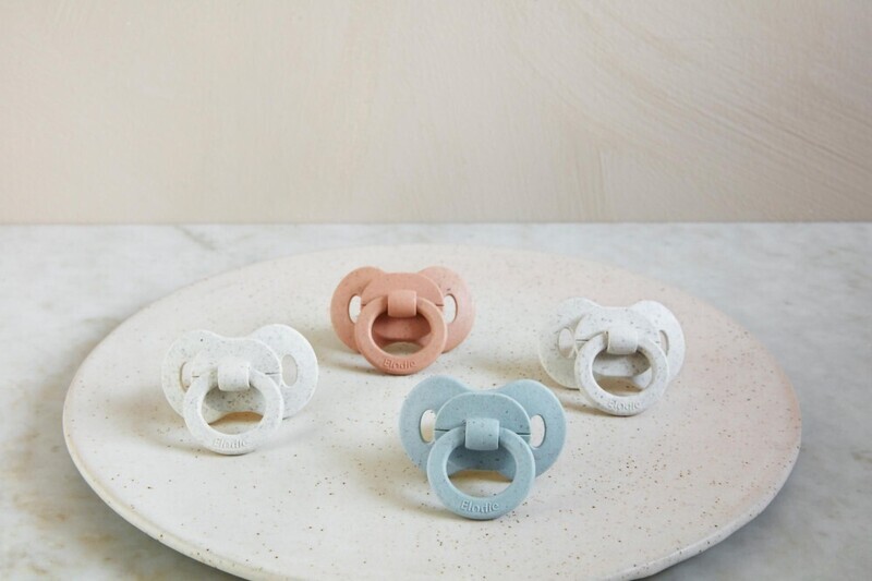 Elodie Mini Bamboe Fopspeen <3m Silicone - Blushing Pink