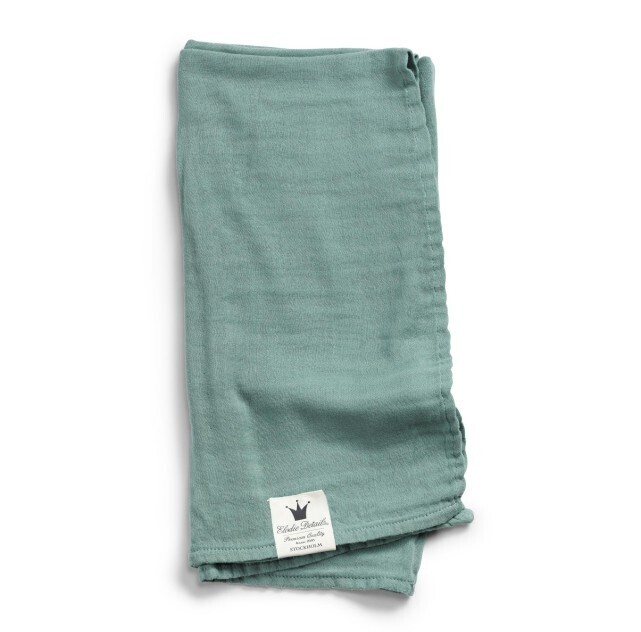 Elodie Bamboe Hydrofiele doek Mineral Green 80x80