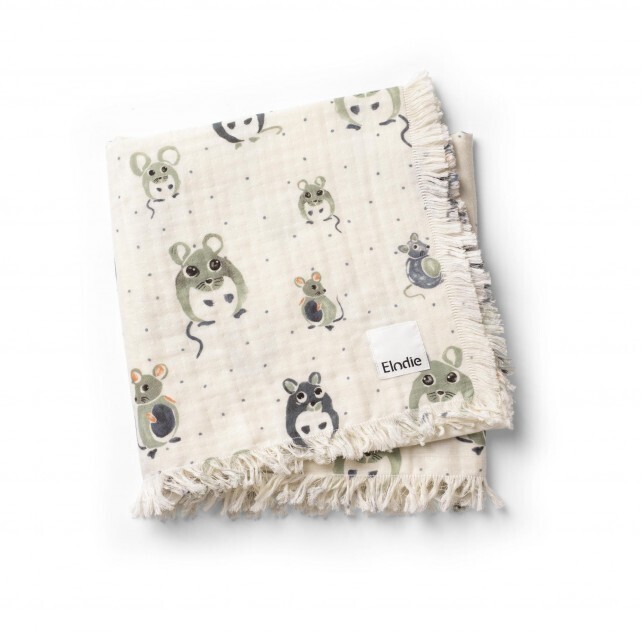 Elodie Hydrofiel Baby Deken Forest mouse (75x100cm)