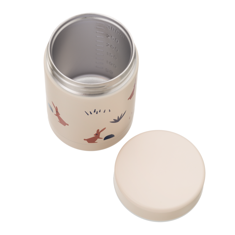 Fresk Thermos voedselcontainer 300 ml Rabbit sandshell