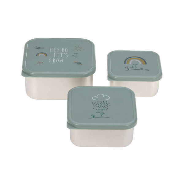 Snackbox Kinderen (3st) RVS, Garden Explorer