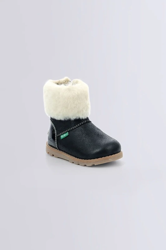 KICKERS NONOFUR GLANZEND ZWART