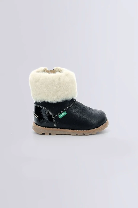 KICKERS NONOFUR GLANZEND ZWART