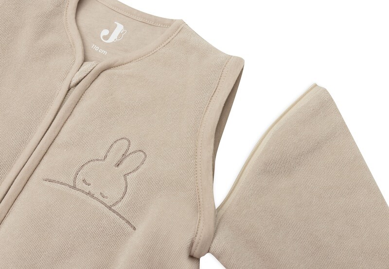 Slaapzak Met Afritsbare Mouw 110cm Sleepy Miffy Terry - Nougat