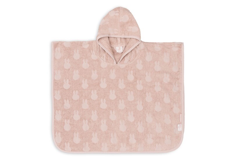 Badponcho Badstof Miffy Jacquard Wild Rose