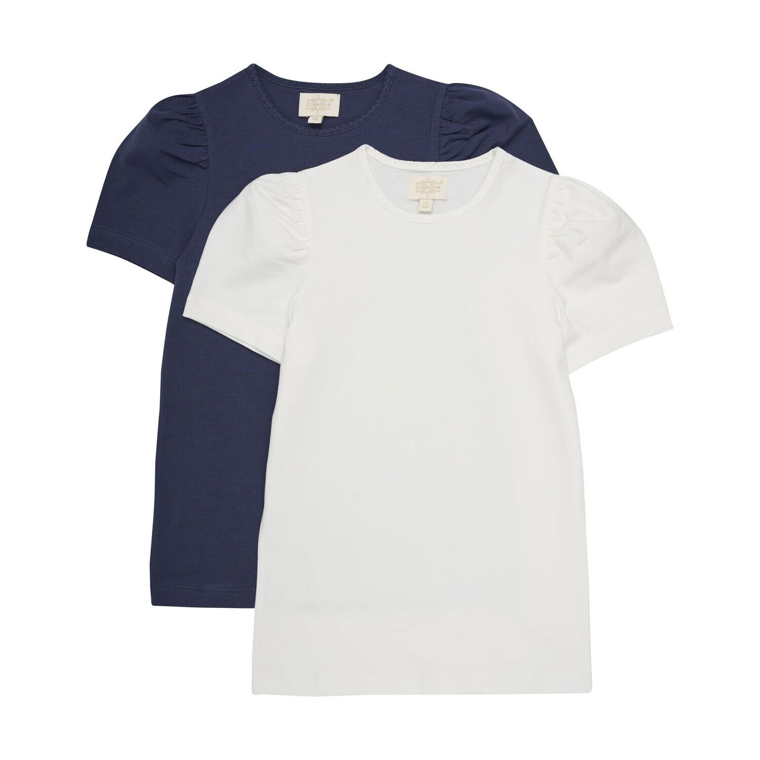 Creamie 2/pak T-shirts Wit en Marine