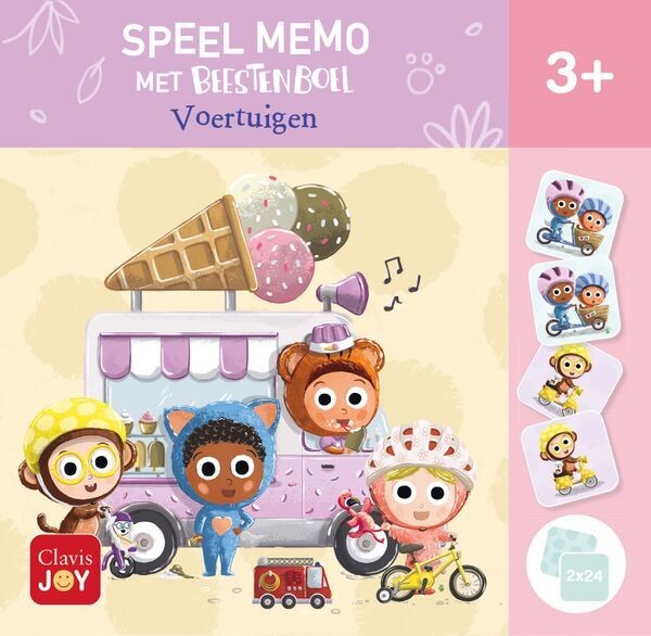Speel memo met Beestenboel. Voertuigen
Beestenboel