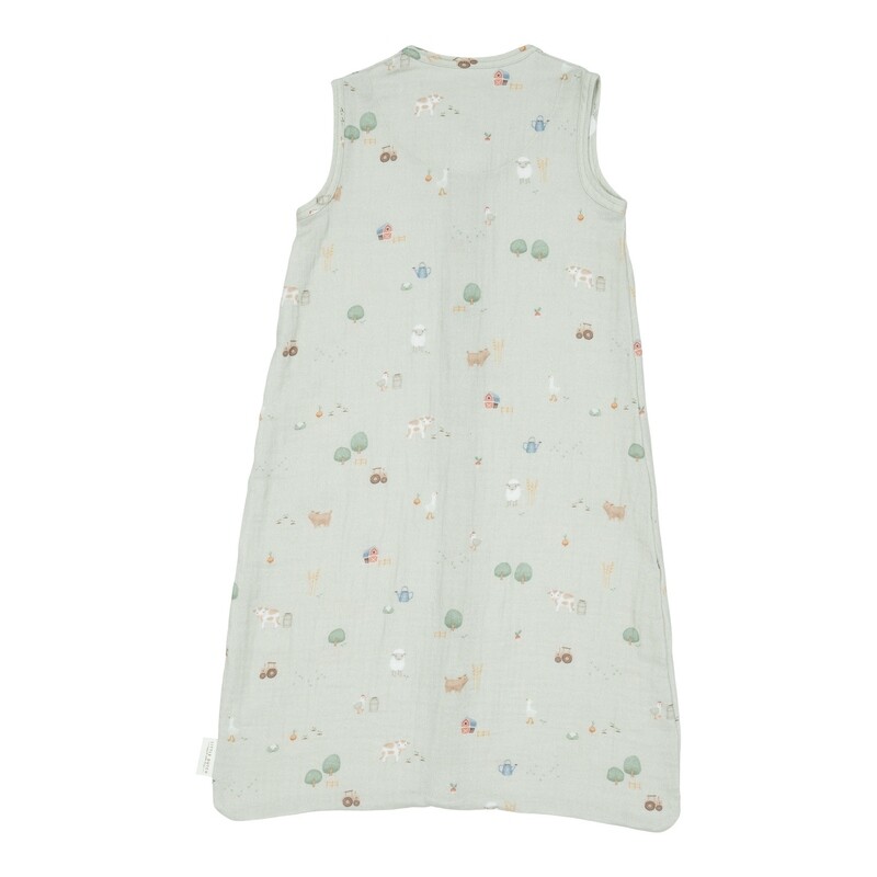 Slaapzak zomer hydrofiel 90 cm Little Farm