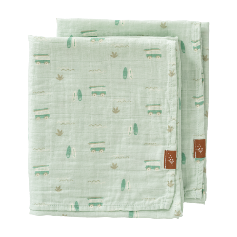 Fresk Swaddle set 2 st. 70x60 cm Surf boy