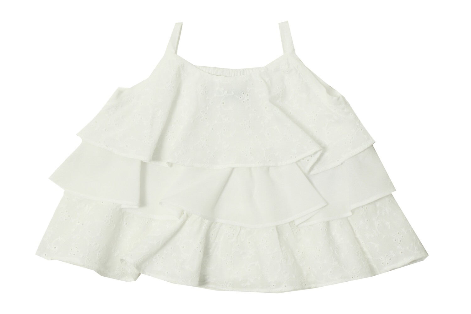 Dr. Kid meisjes top wit broderie
