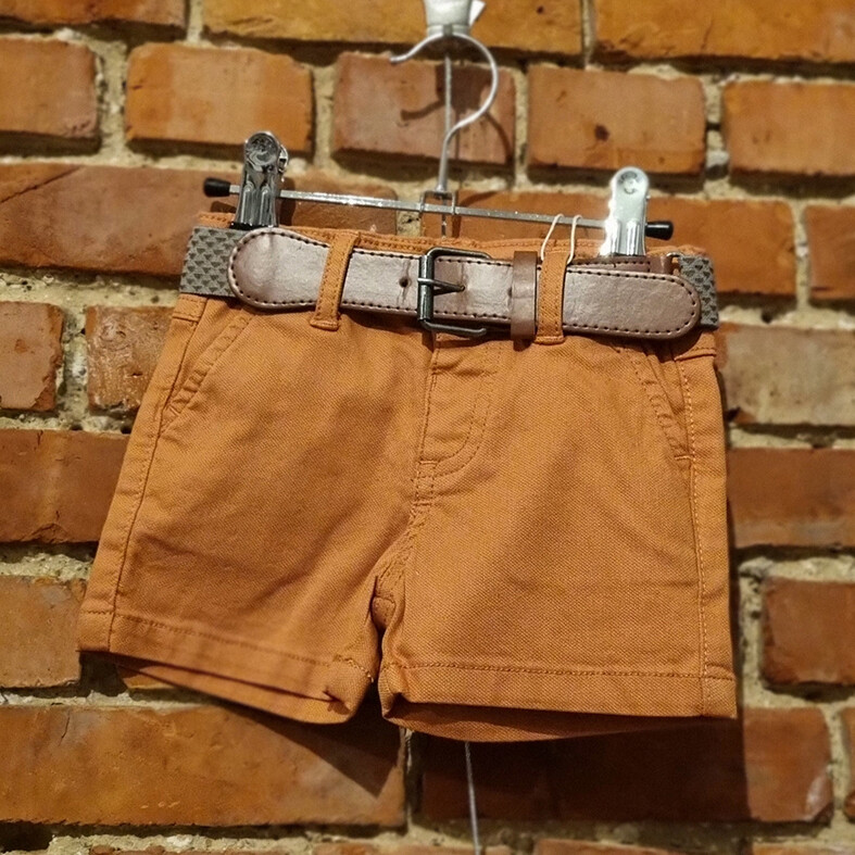Losan roest kleurige Short met broeksrien