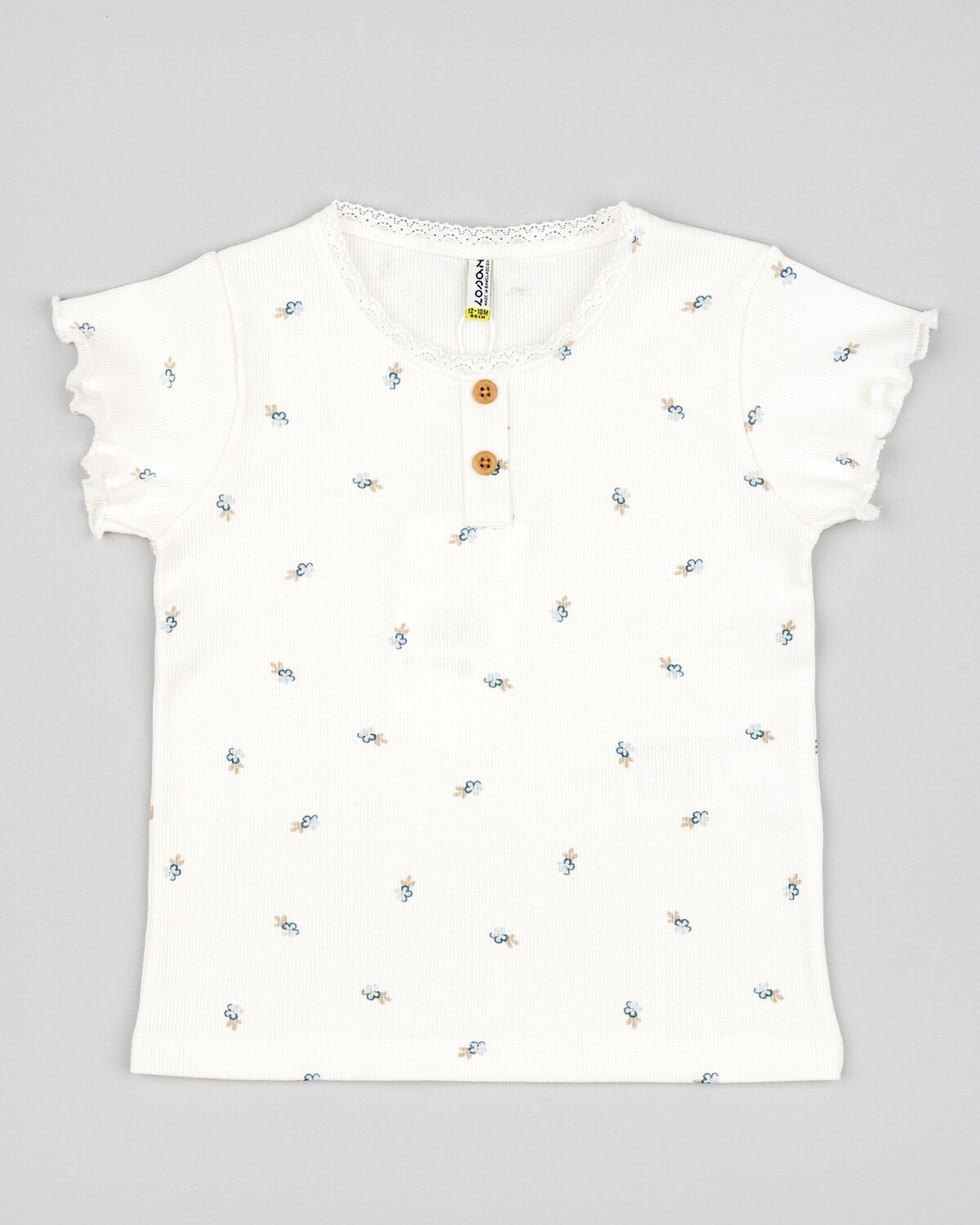 Loasn Tshirt Rib ecru