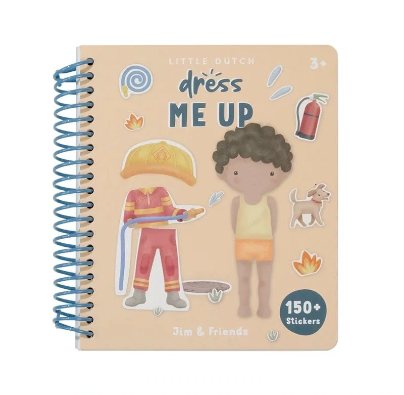 Little Dutch Aankleed- en stickerboek Jim &amp; Friends