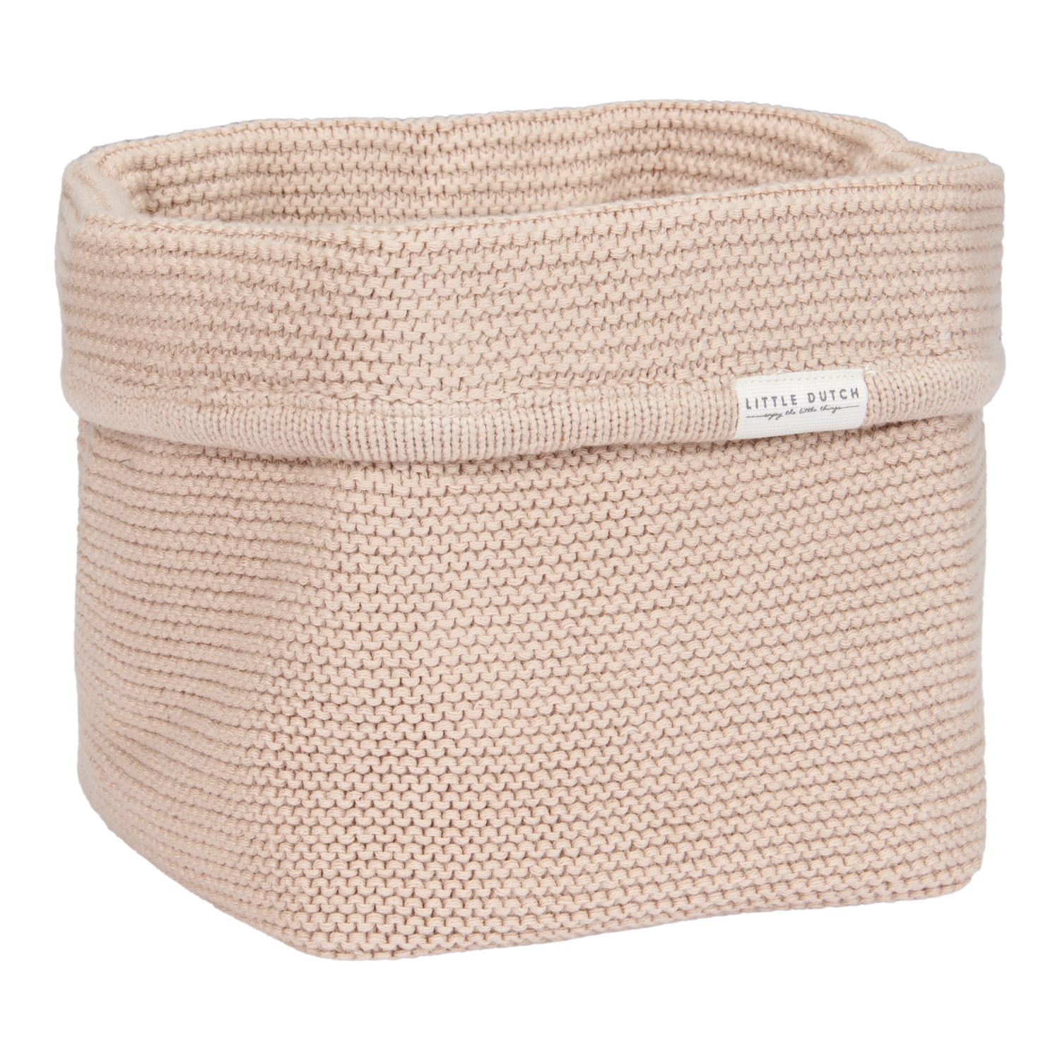 Gebreid commodemandje klein Beige
