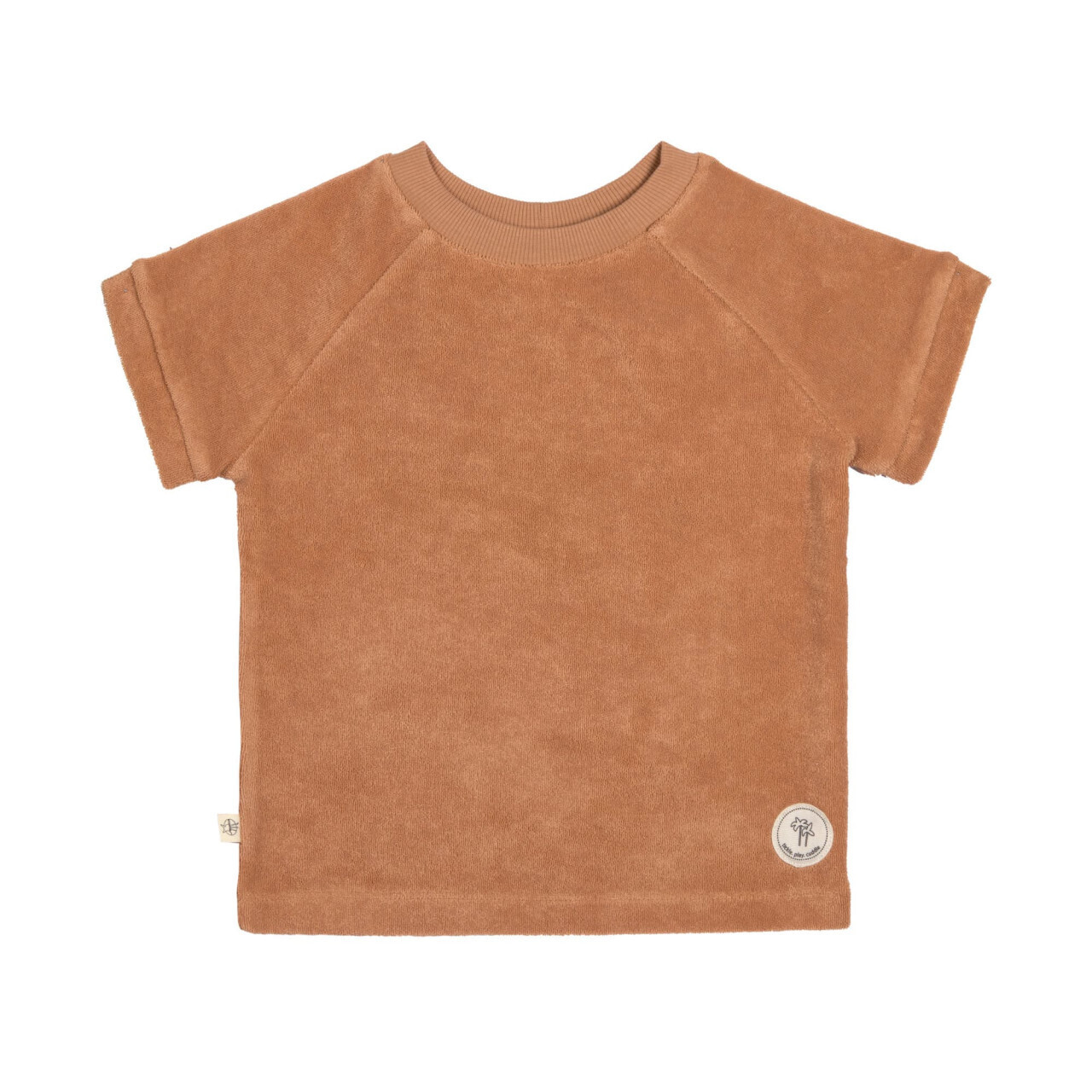 Lässig T-shirt kinderen, karamel, Maat: 74/80