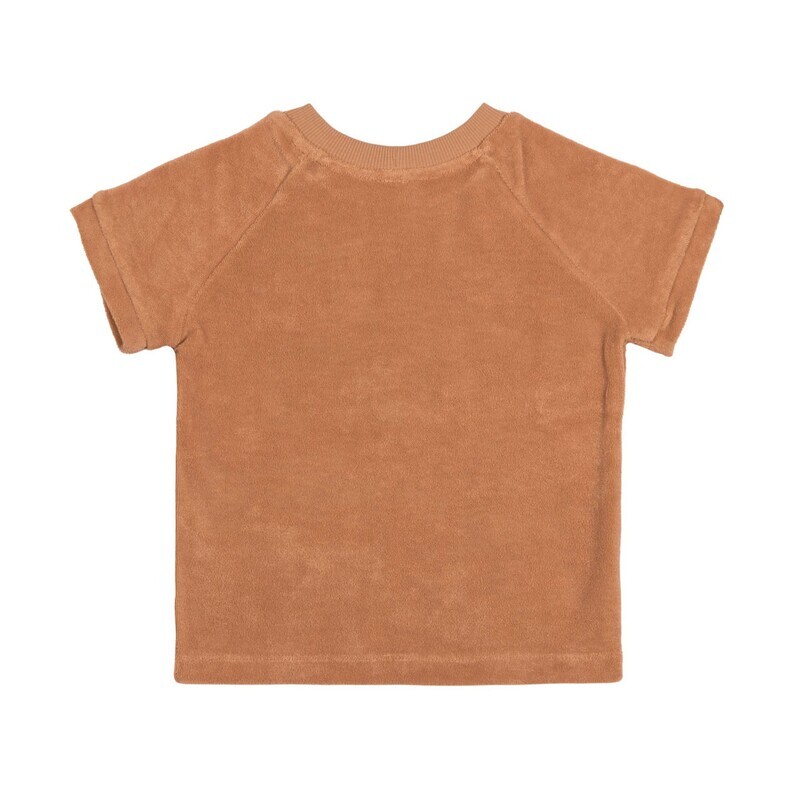 Lässig T-shirt kinderen, karamel