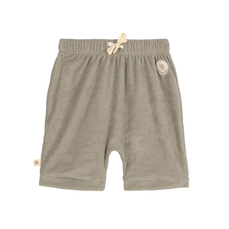 Lässig Badstof short kinderen, olijf