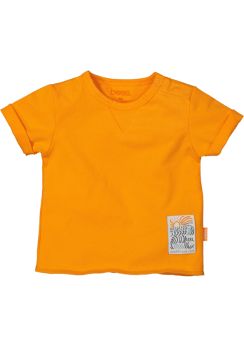 Bess SHIRT SH.SL. SLUB-ORANGE PARADISE