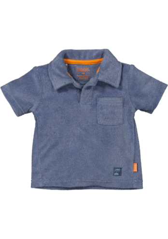 Bess POLO SH.SL. TOWELLING-COUNTRY BLUE